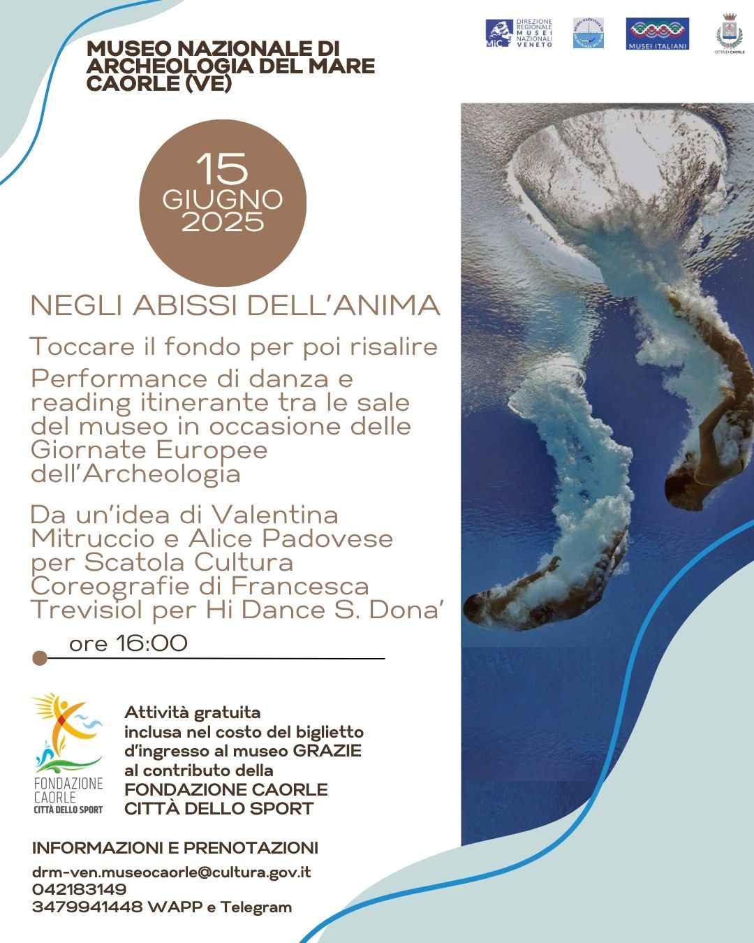 Negli abissi dell'anima | Performance di danza e reading | GEA 2025 | Museo nazionale archeologia del Mare di Caorle